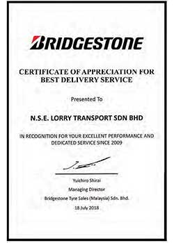BRIDGESTONE-CERTIFICATE